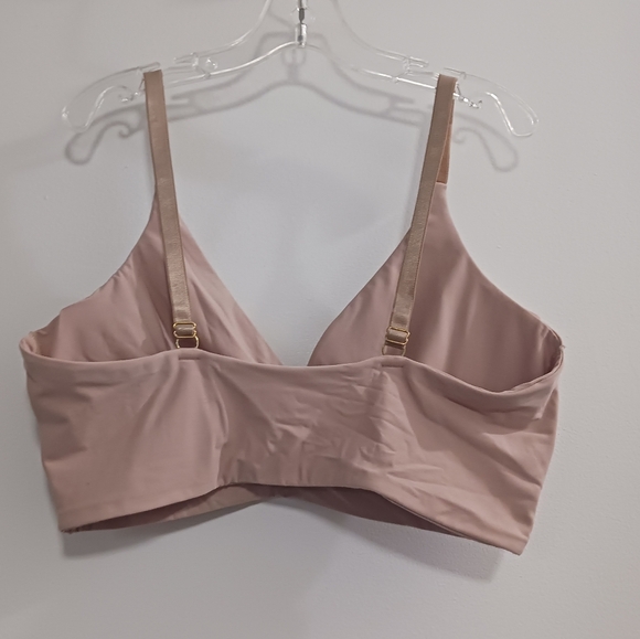 PEPPER Seamless Nude Pink Bra Large Longline removable Cups - Picture 2 of 6